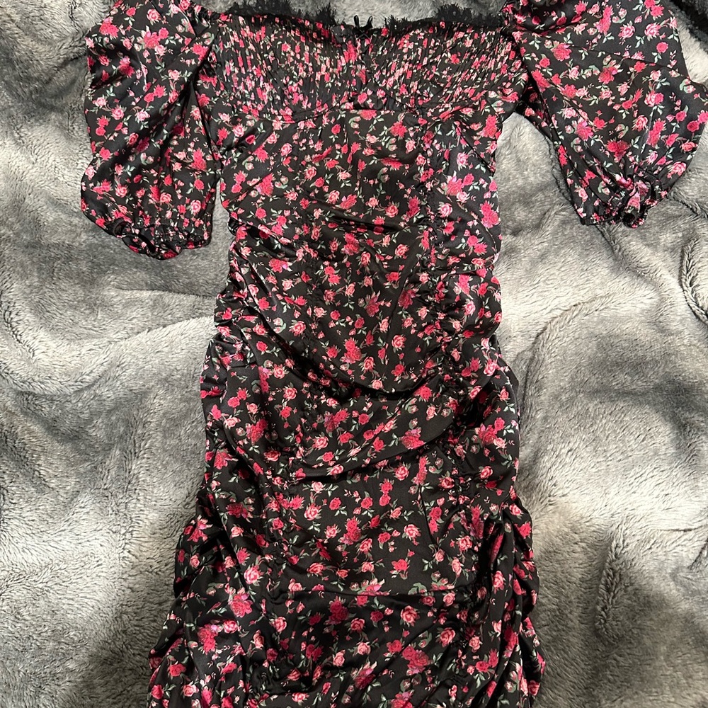 Floral Off-Shoulder Dress